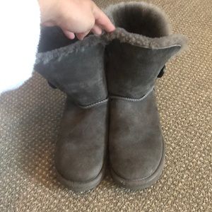 Grey Button Uggs